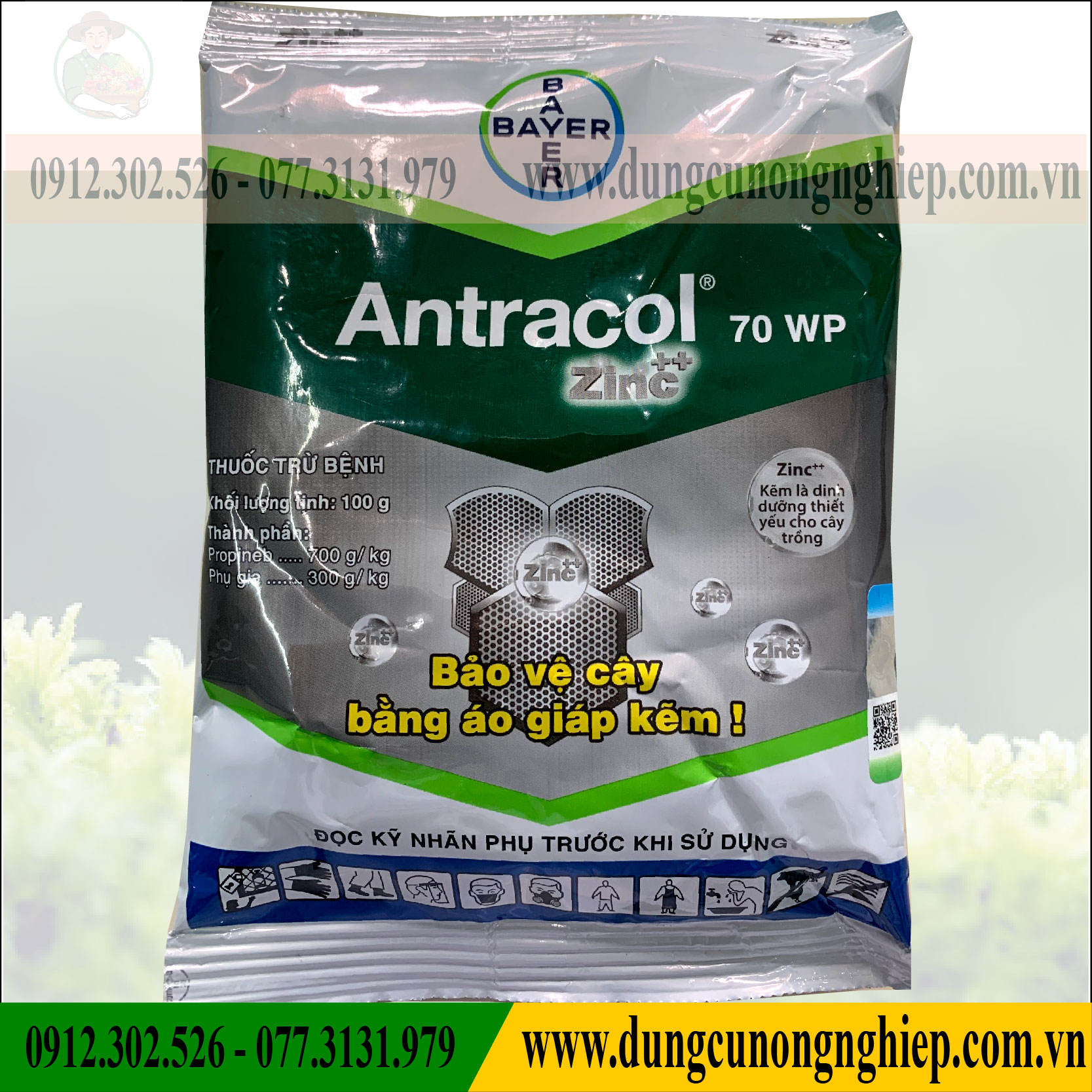 Antracol 70 WP- Thuốc trị nấm bệnh-100g
