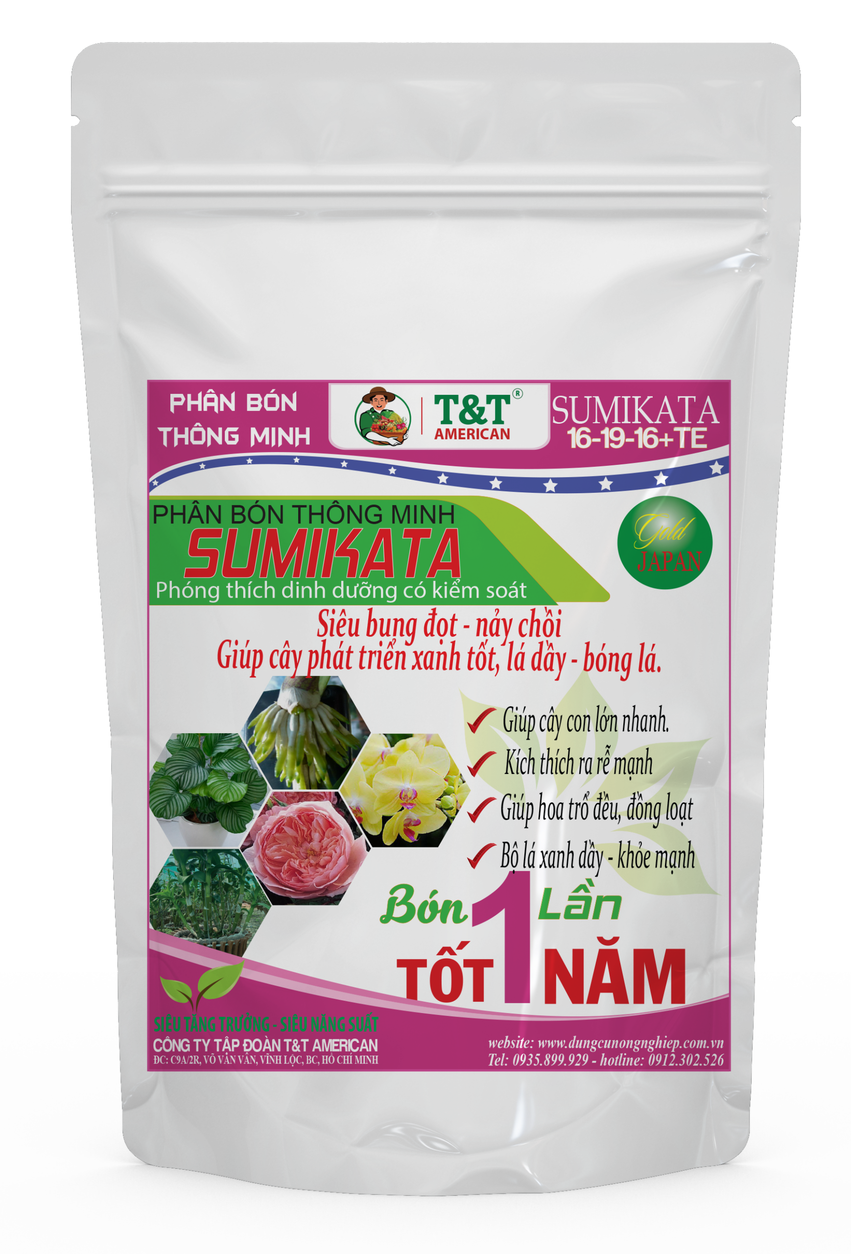 Phân bón Sumikata phóng thích thông minh- 100 gr